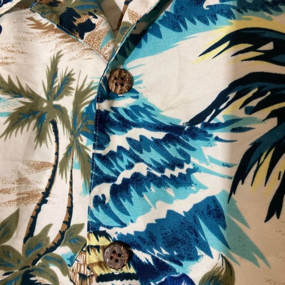 Bill Blass Hawaiian Shirt- Small - Picture 3 of 4